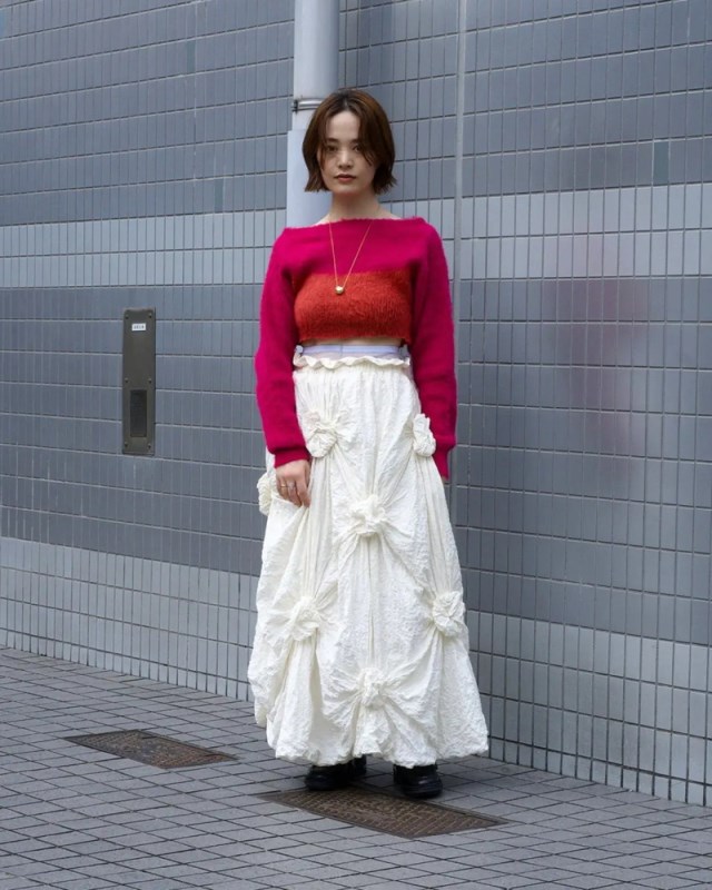 【24AW】ファジーショートニット