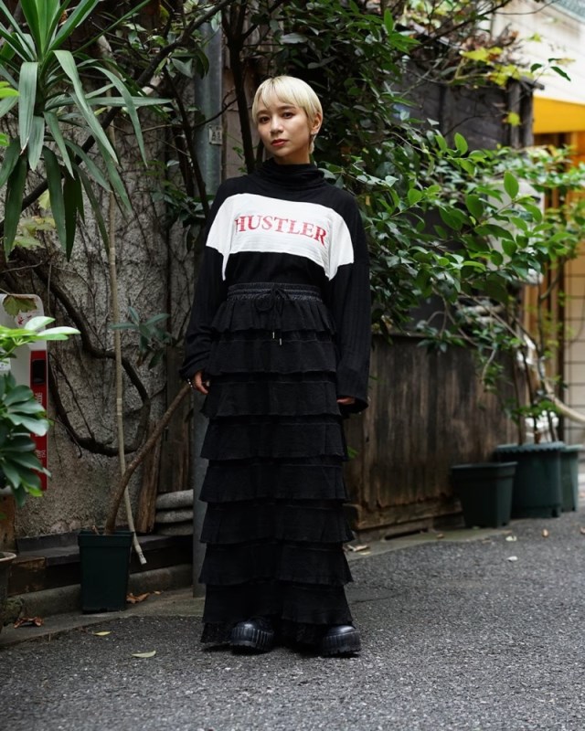 【24AW】レーシーフリルスカート